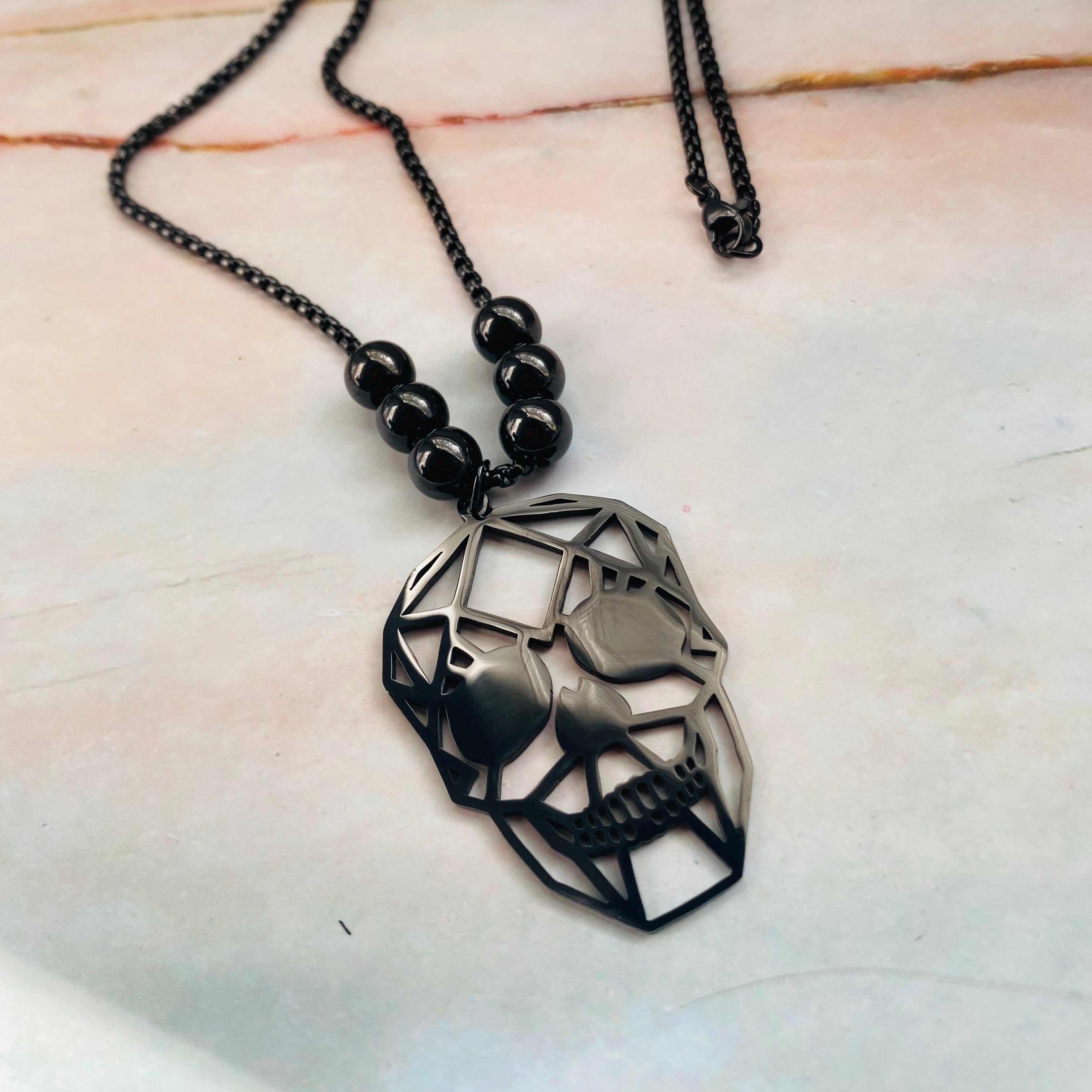 Flat Skull Necklace